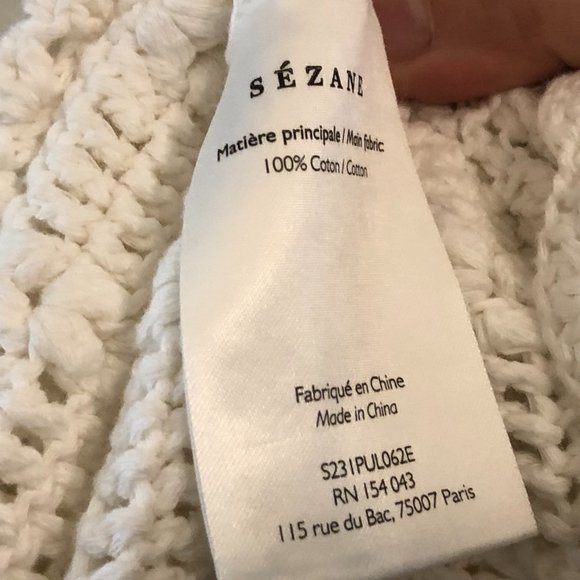 Sézane Cream Crochet Top - Picture 4 of 5